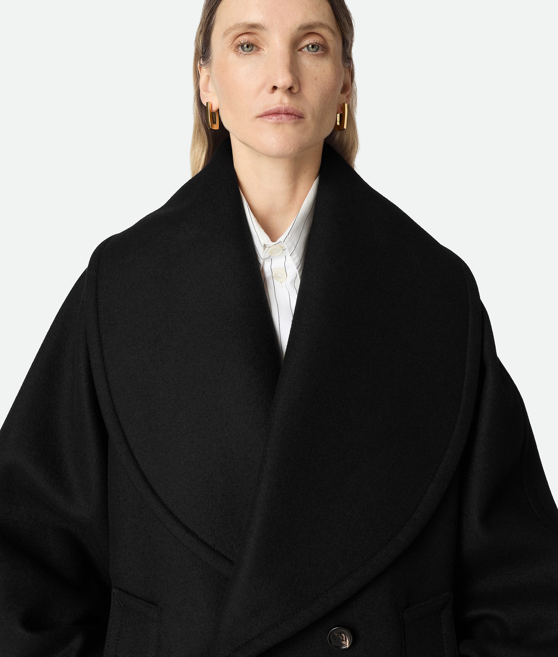 Stretch Wool Long Coat - Image 4