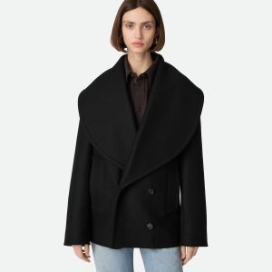 Stretch Wool Short Coat