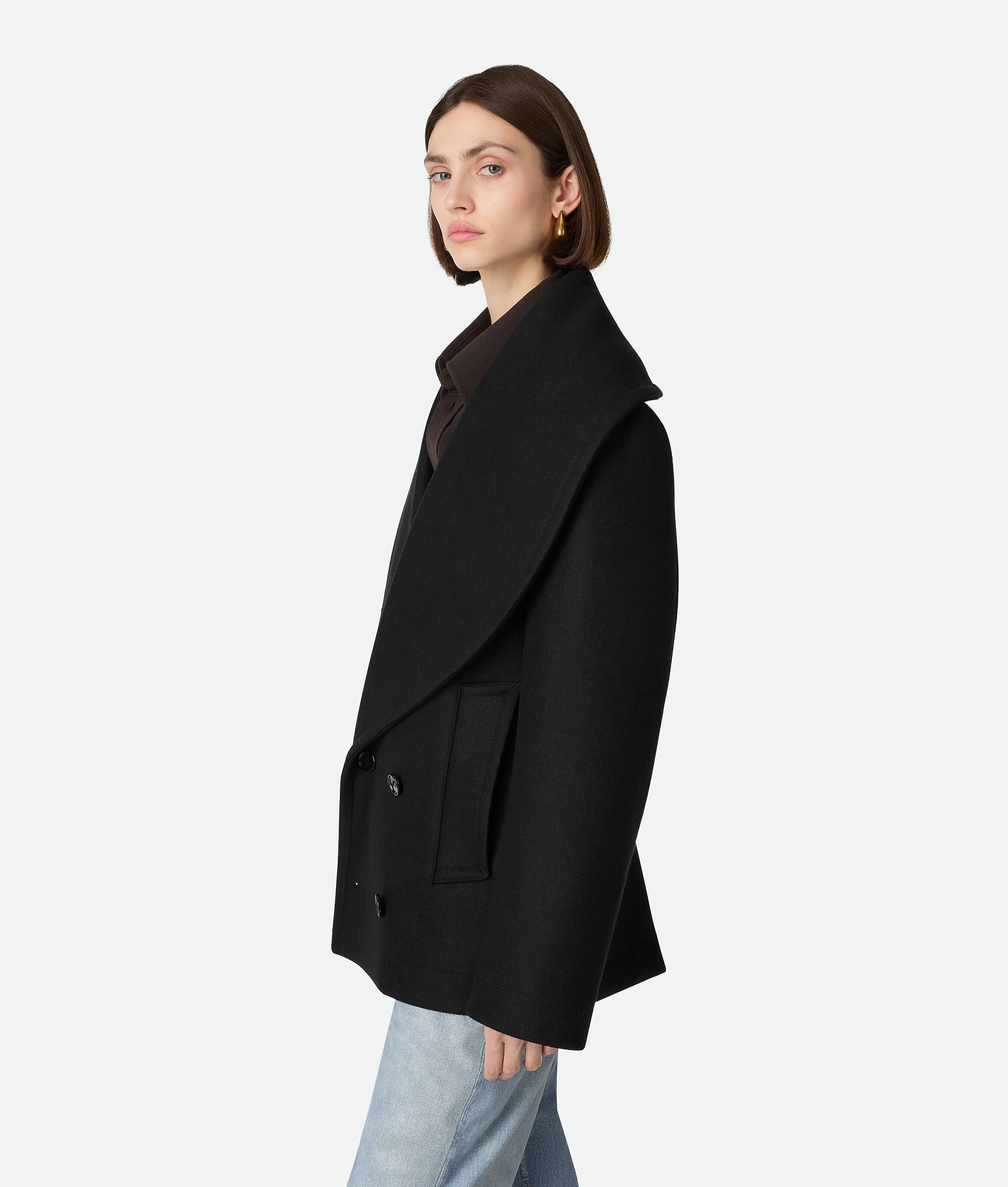 Stretch Wool Short Coat - Image 2