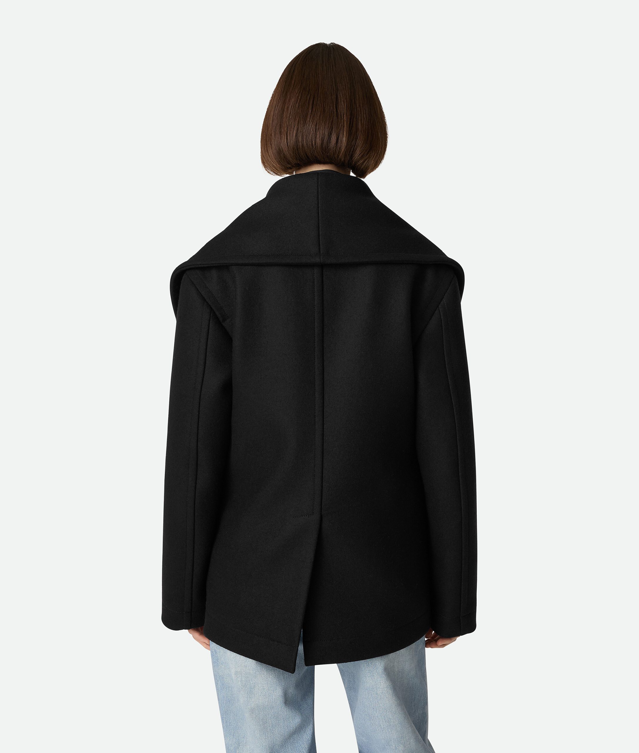 Stretch Wool Short Coat - Image 3