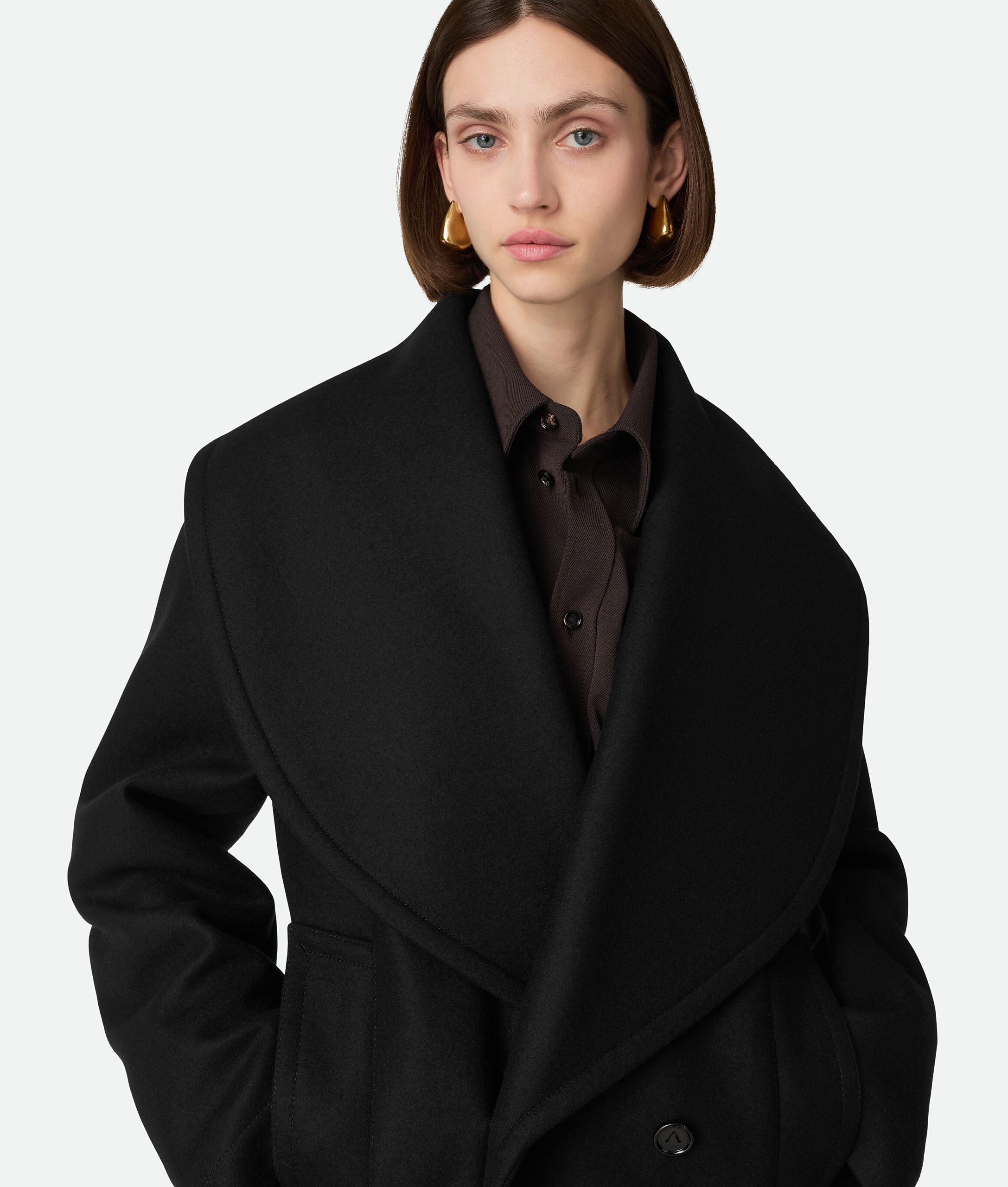 Stretch Wool Short Coat - Image 4