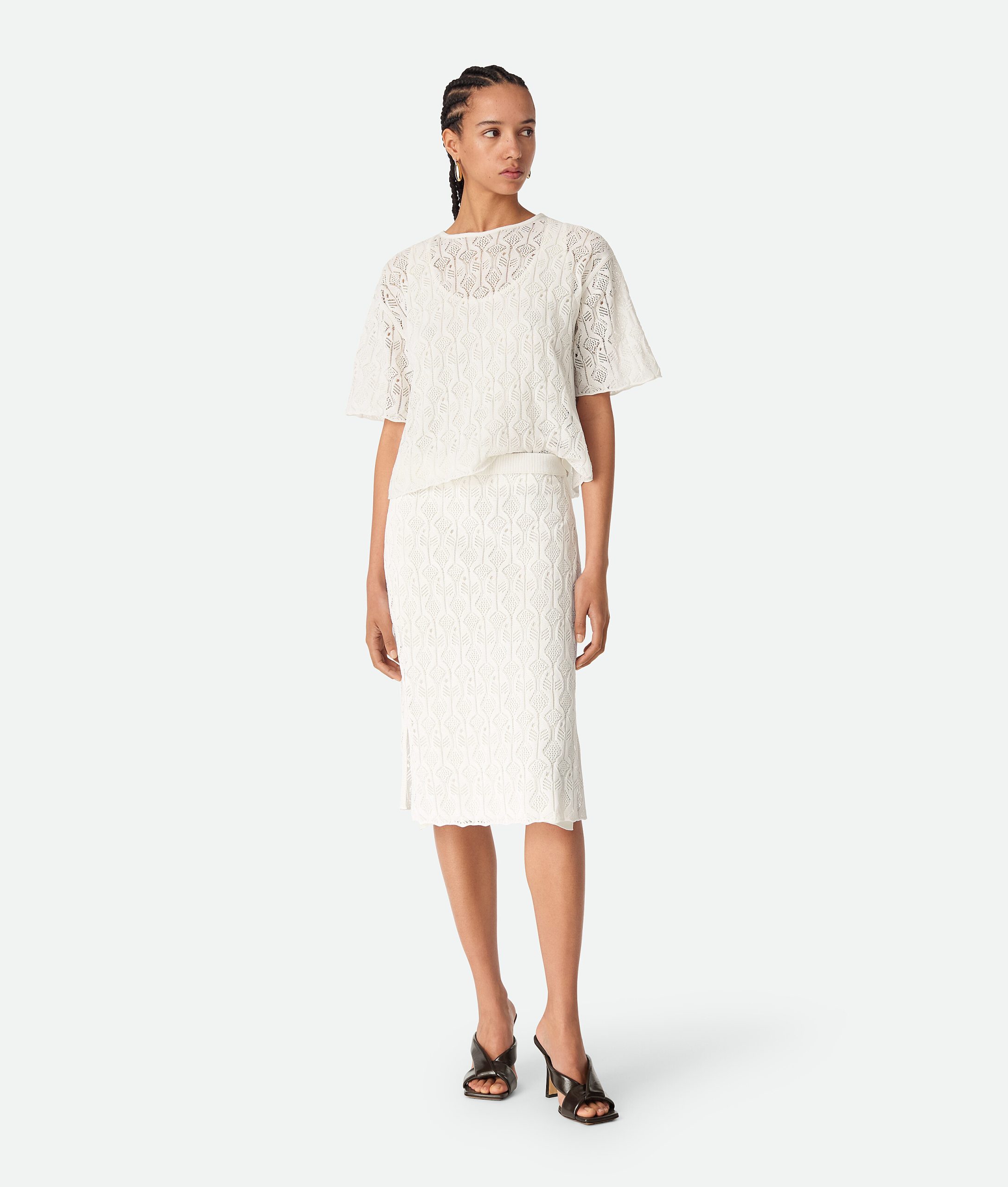 Cotton And Silk Fish Lace Skirt