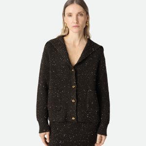 Wool English Rib Cardigan