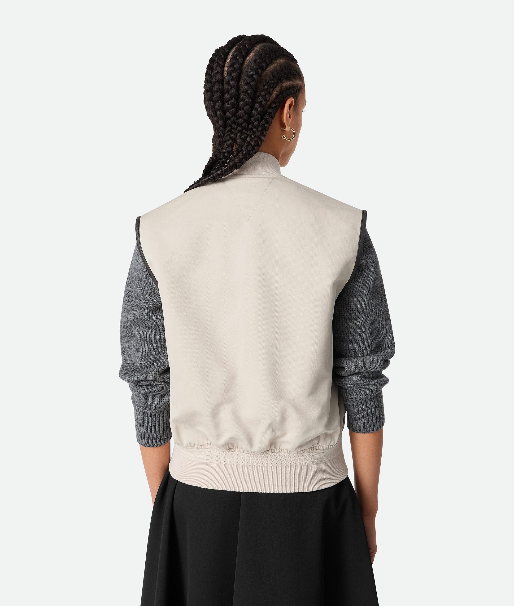 Silk And Cotton Twill Gilet - Image 3