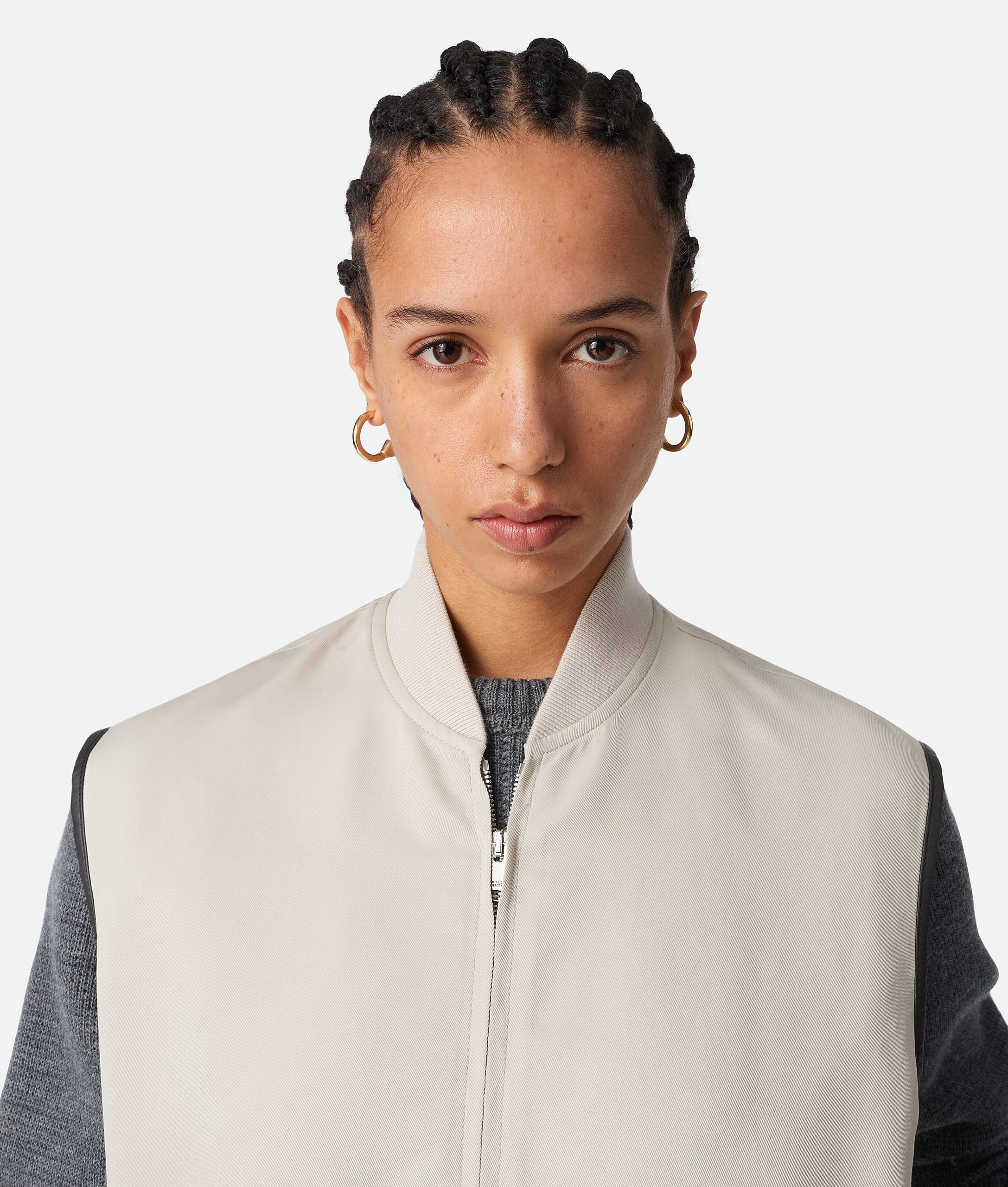 Silk And Cotton Twill Gilet - Image 4