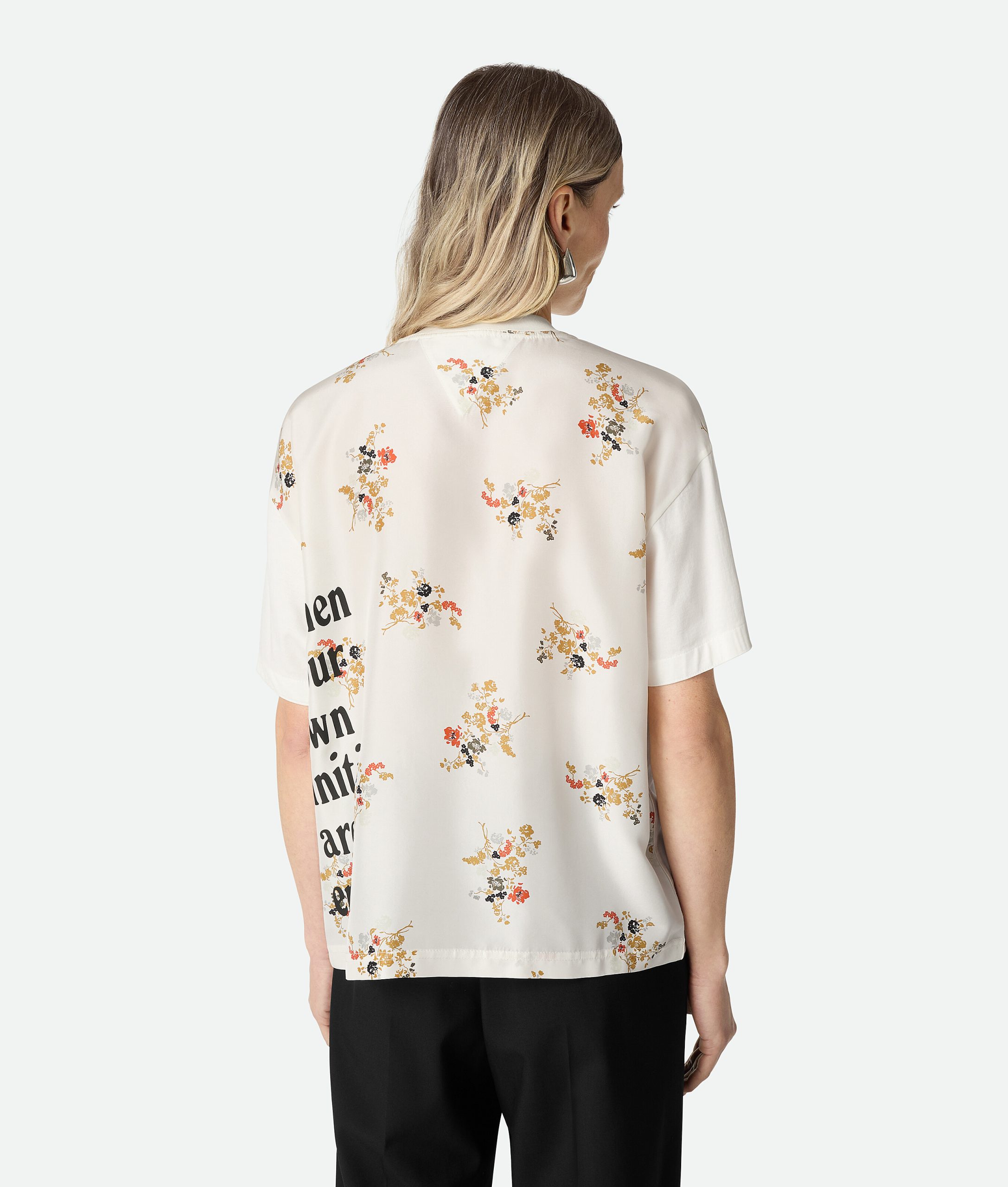 Cotton And Silk Printed T-Shirt - Image 3