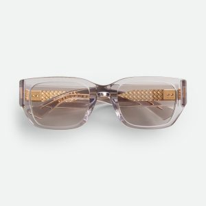 Intrecciato Square Sunglasses